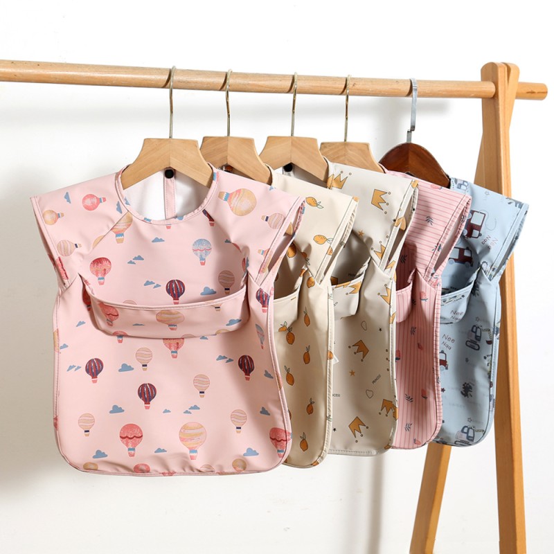 Baby Bib Supplier - Custom Printed PU Feeding Smock