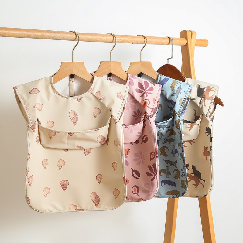 Baby Bib Supplier - Custom Printed PU Feeding Smock