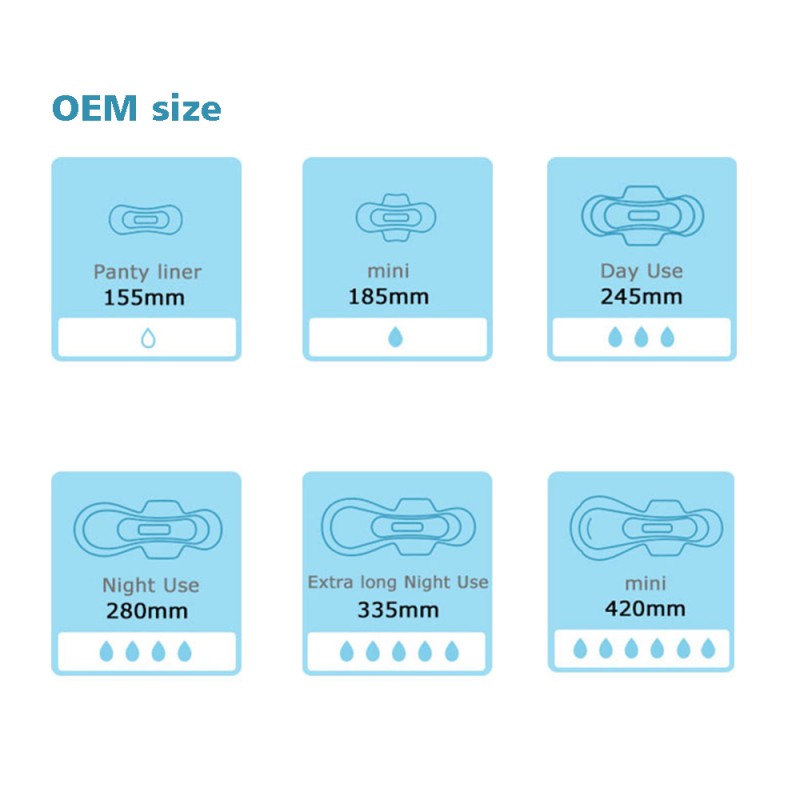Sanitary Pads Factory - Super Long Breathable 330-420mm