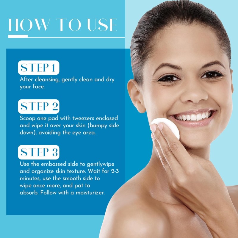 Exfoliating Pads Manufacturer - Dual Sided Salicylic Acid Niacinamide