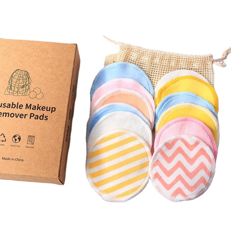 Makeup Remover Pad Set Factory - Reusable Bamboo Multiple Sizes
