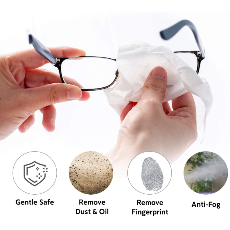 Glasses Wipes Factory - Anti Fog Lens Cleaner Individually