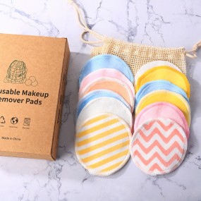 Bamboo Cotton Pads Supplier - Reusable Washable Face Makeup Remover