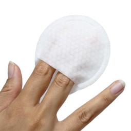 Finger Cotton Pads Factory - Peeling Design Pink Dots Reusable