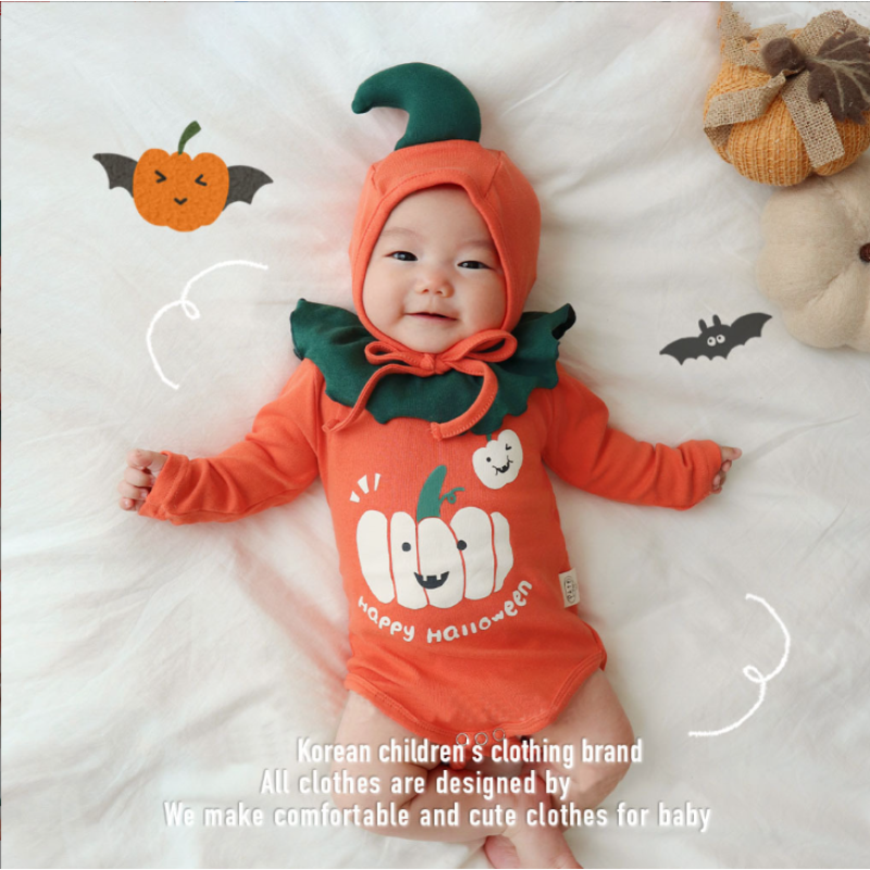 Baby Romper Supplier - Halloween Long Sleeve Overall