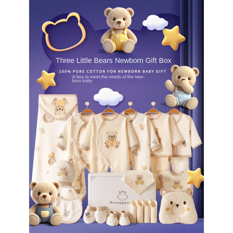 Baby Clothes Set Factory - Three Bear Plush PP