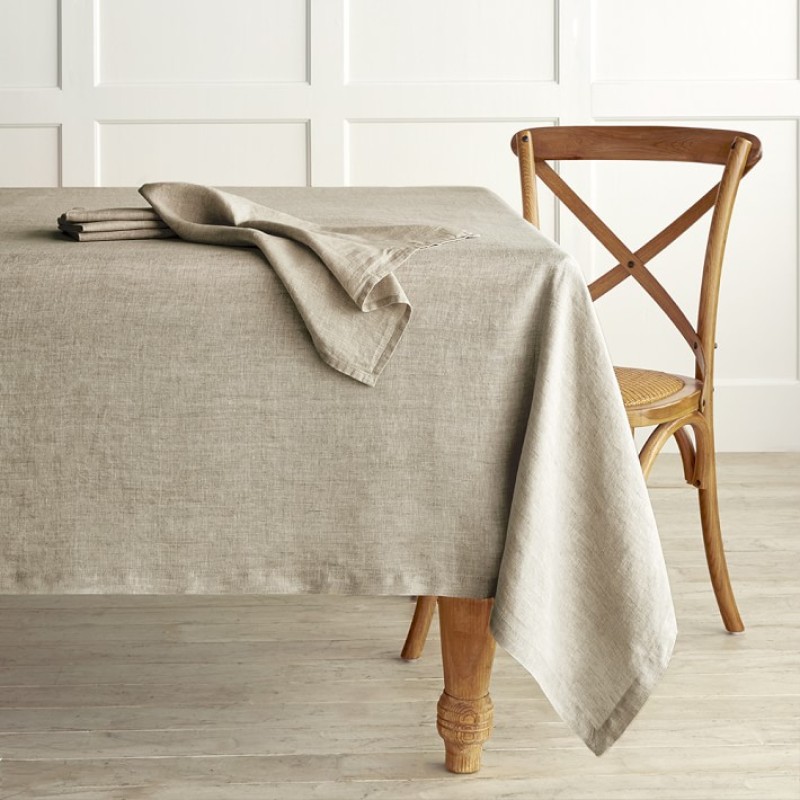 Linen Tablecloth Factory - Hot Sell Washed Flax