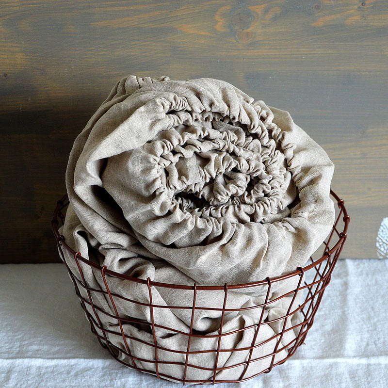 Fitted Sheet Manufacturer - Nude Linen Elastic Comfortable