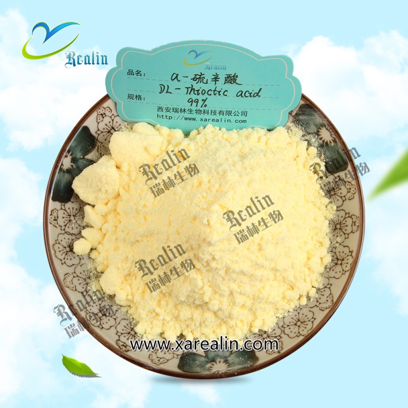 High Quality 99%min Purity Alpha Lipoic Acid Capsules Alpha Lipoic Acid Powder CAS 1077-28-7