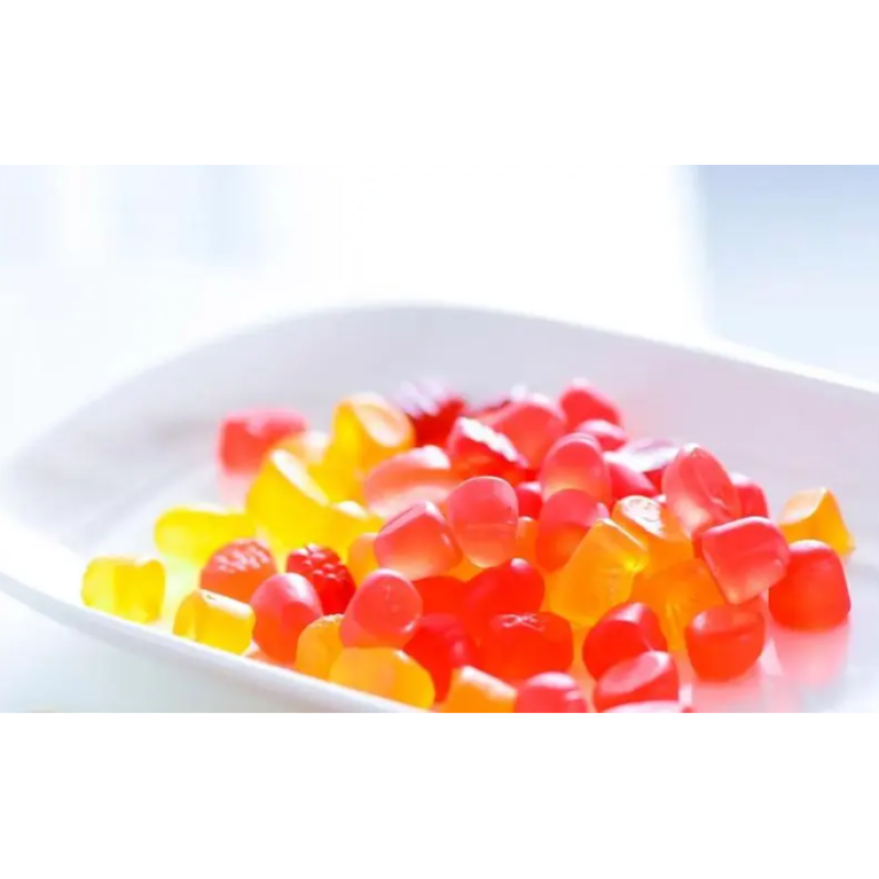 Factory OEM Private Label Fruit Flavor Gummy Mixed Assorted Fruit Flavors Soft Candy