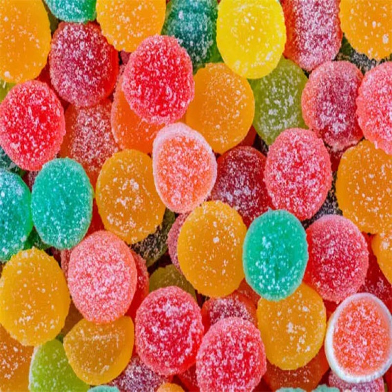 Factory OEM Private Label Fruit Flavor Gummy Mixed Assorted Fruit Flavors Soft Candy