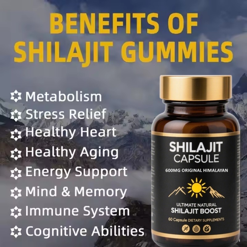 Pure Himalayan Shilajit Naturel Shilajit Capsules