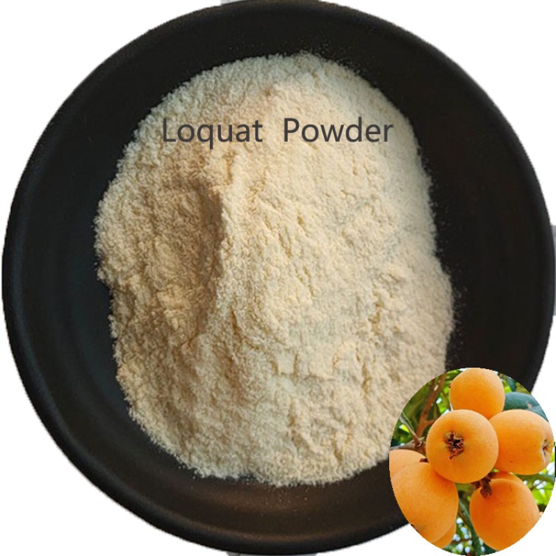 100% Natural Food Grade Loquat Fruit Juice Powder Rich Vitamin Antioxidants Water-Soluble Herbal Extract Drum Bottle Packaging