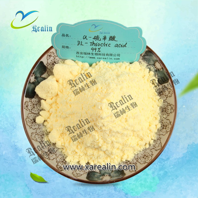 High Quality 99%min Purity Alpha Lipoic Acid Capsules Alpha Lipoic Acid Powder CAS 1077-28-7