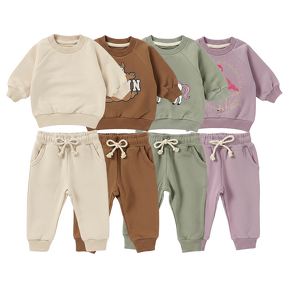 Kids Sweatshirt Supplier - Plain Color Tracksuits