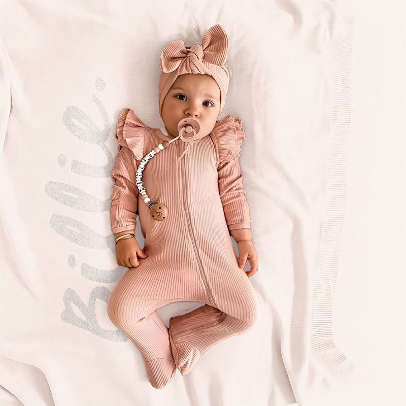 Baby Onesie Factory - Bamboo Zipper Pajamas Custom