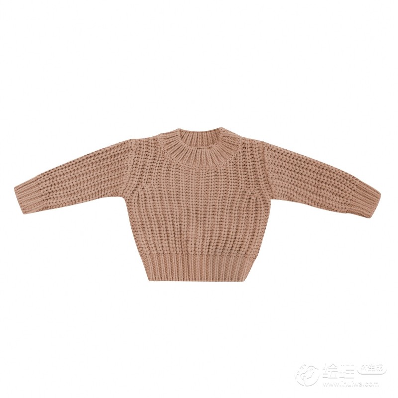 Kids Sweater Factory - Solid Crewneck Computer Knitted