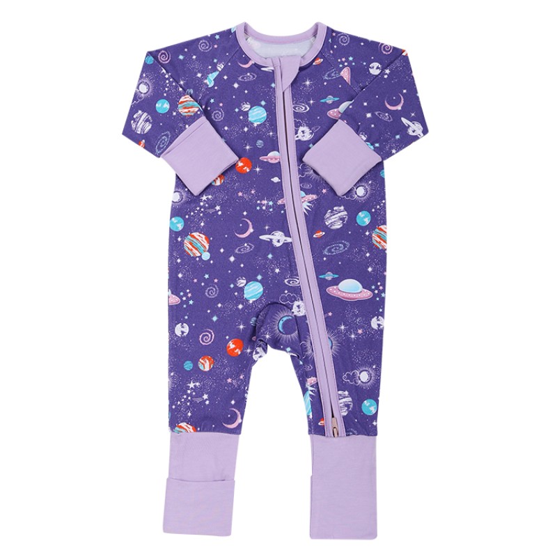 Baby Pajamas Manufacturer - Bamboo Footie Zipper Custom