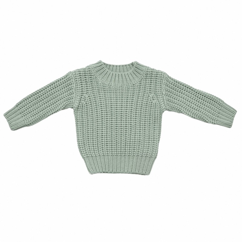 Kids Sweater Factory - Solid Crewneck Computer Knitted