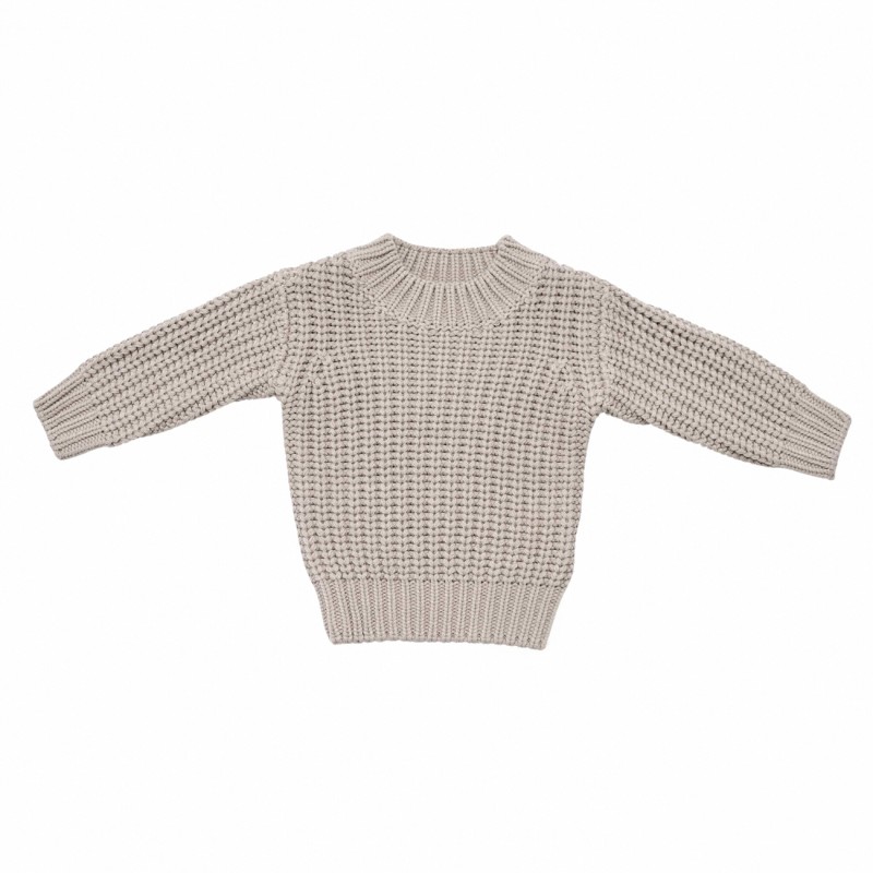 Kids Sweater Factory - Solid Crewneck Computer Knitted
