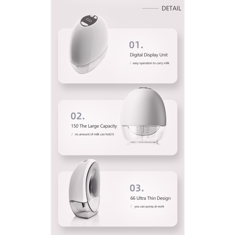 Wearable Breast Pump Manufacturer - Silicon Wireless Single Pump