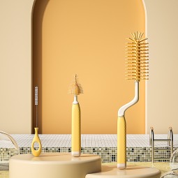 Manual Cleaner Manufacturer - Handheld Silicon Straw Brush