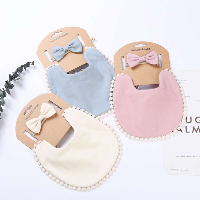 Baby Headband Factory - Double Side Bib Set