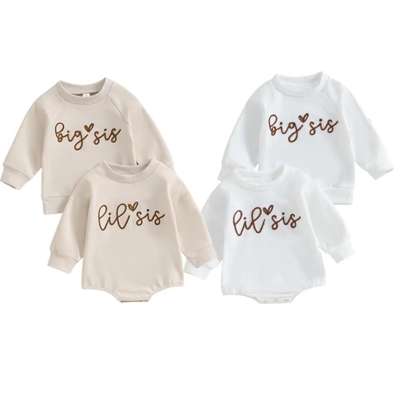 Sister Romper Supplier - Matching Chenille Embroidery