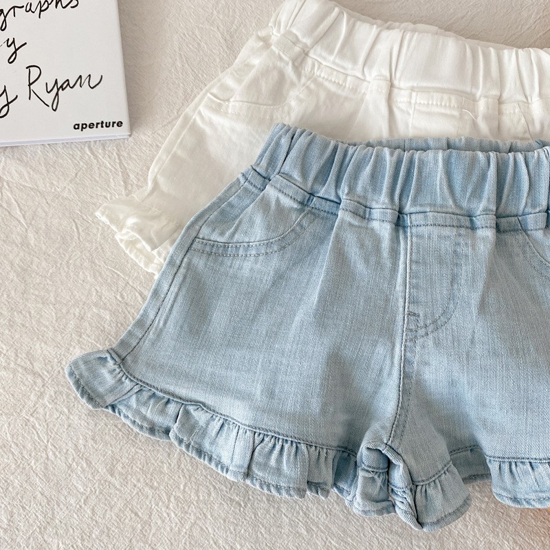 Denim Shorts Manufacturer - Ruffle Beach Casual