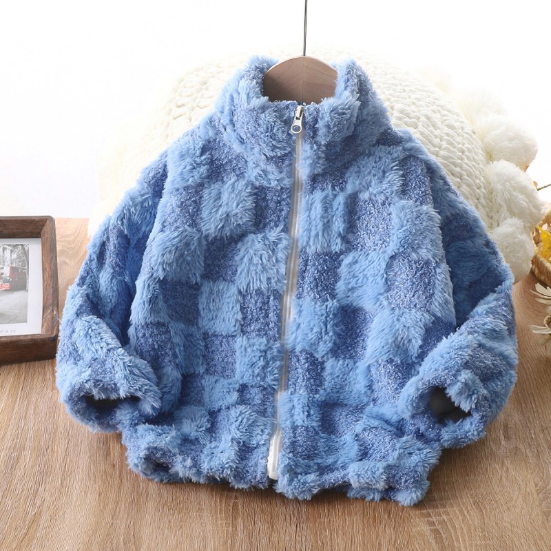 Fuzzy Jacket Supplier - Checkered Cozy Fleece