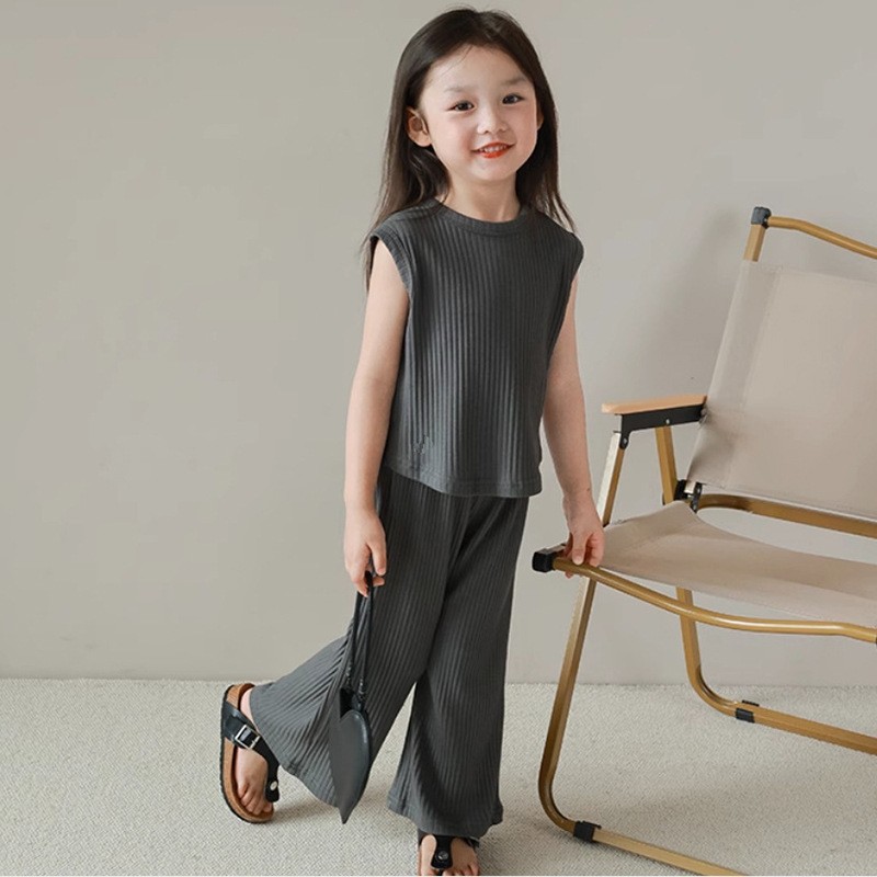 Ice Silk Set Manufacturer - Sleeveless Vest Pants