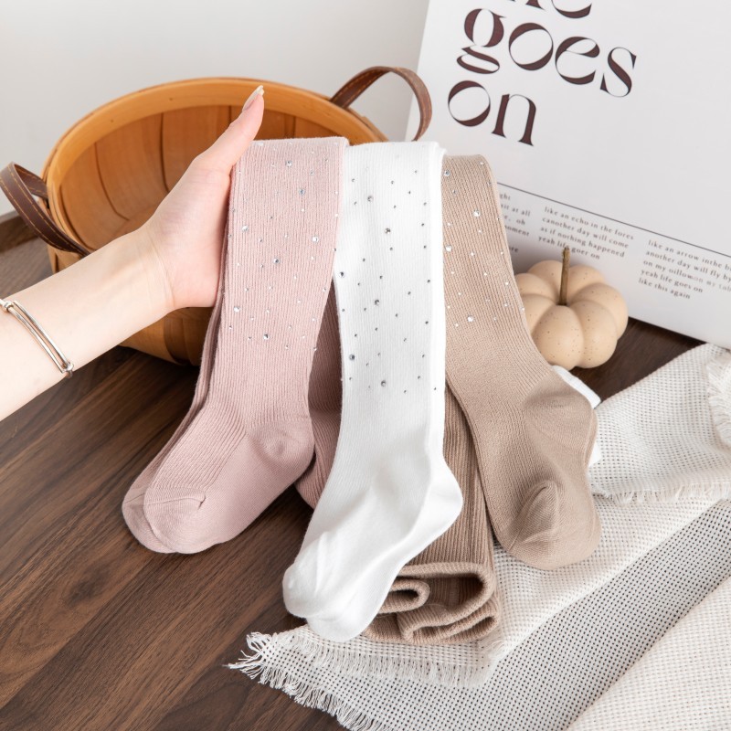 Rhinestone Tights Factory - Sparkle Ribbed Stockings