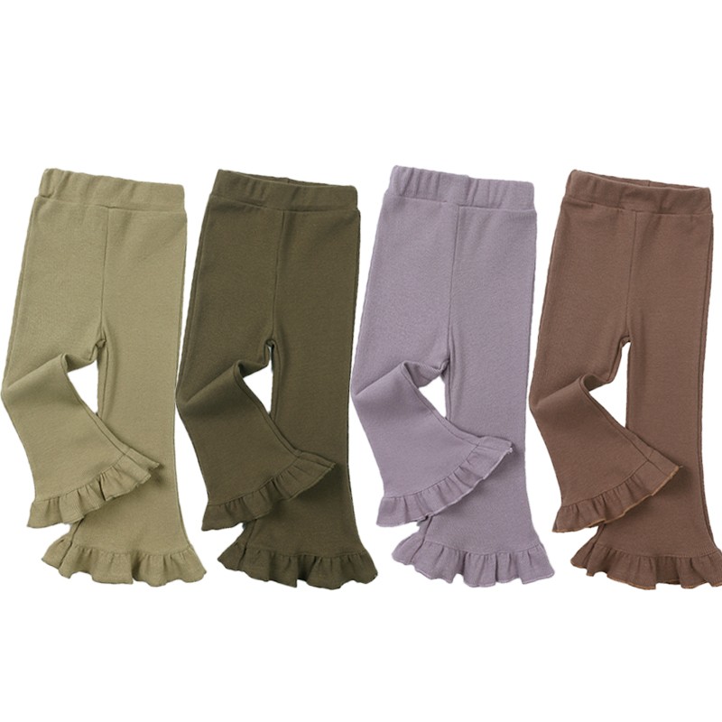 Ruffle Pants Manufacturer - Ribbed Knit Bell