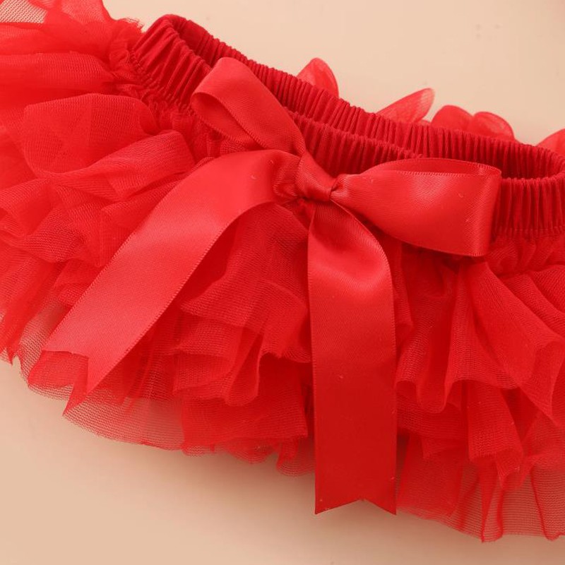 Christmas Bloomers Manufacturer - Red Tulle Ruffled
