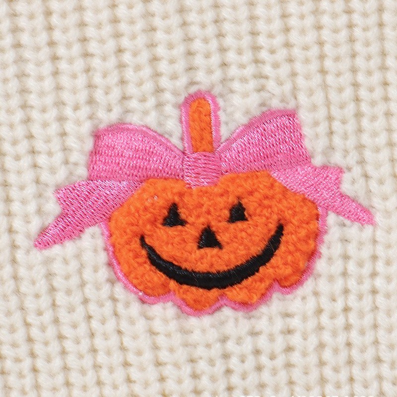 Halloween Sweater Manufacturer - Pumpkin Embroidery