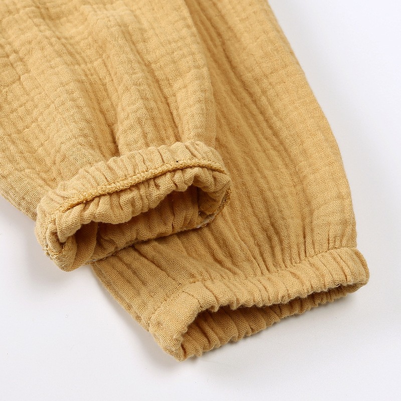 Cotton Pants Supplier - Muslin Elastic Waist