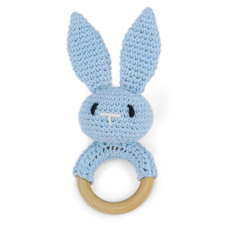 Crochet Rattle Supplier - Handmade Bunny Ring
