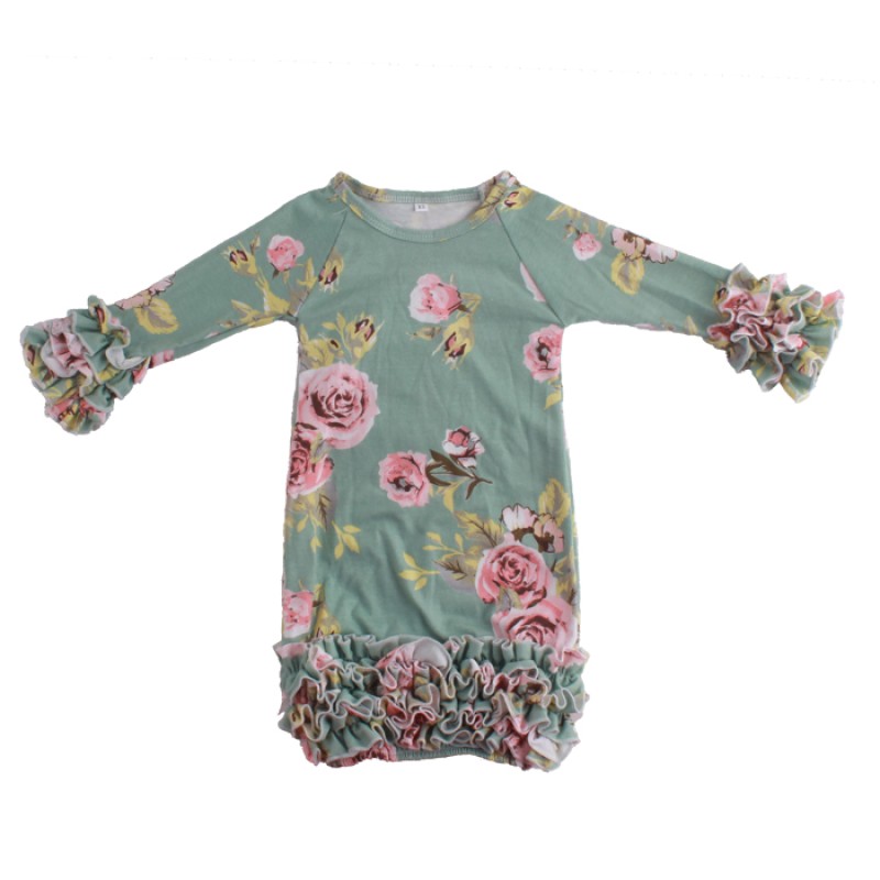 Baby Gown Manufacturer - Cotton Icing Ruffle