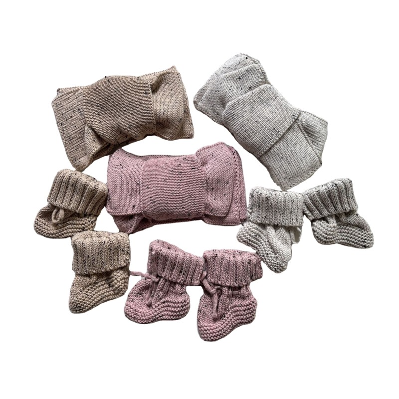 Crochet Booties Manufacturer - Knit Cotton Cuffed