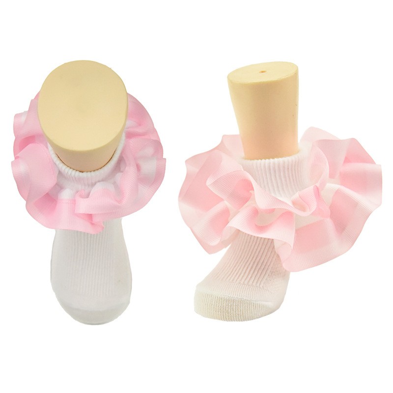 Ruffle Socks Supplier - Lace Rainbow Frilly