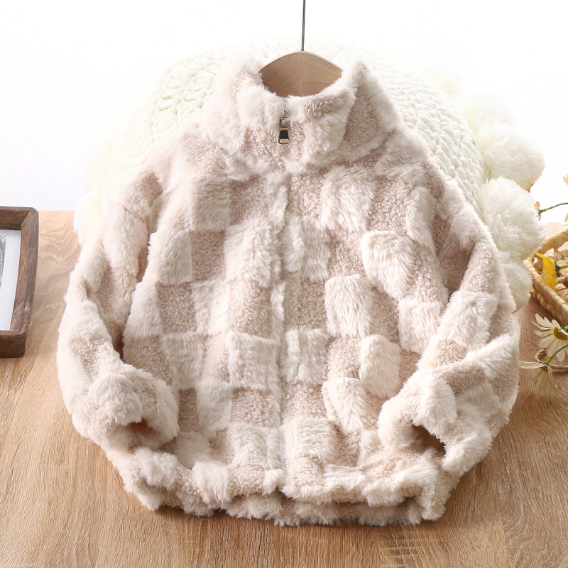 Fuzzy Jacket Supplier - Checkered Cozy Fleece