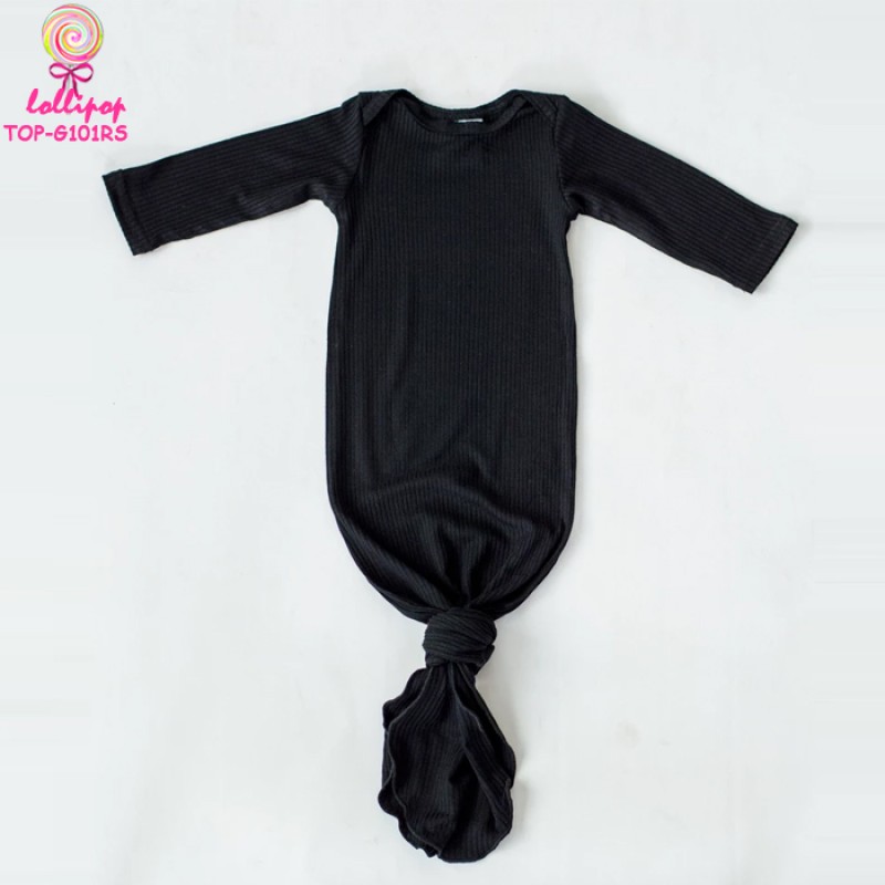 Knotted Gown Factory - Solid Black Fold