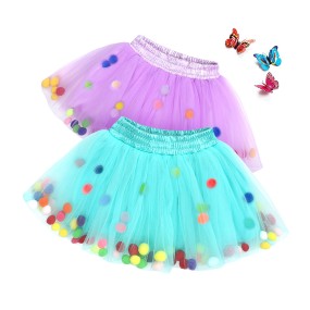 Pom Pom Skirt Supplier - Colorful Tulle Tutu