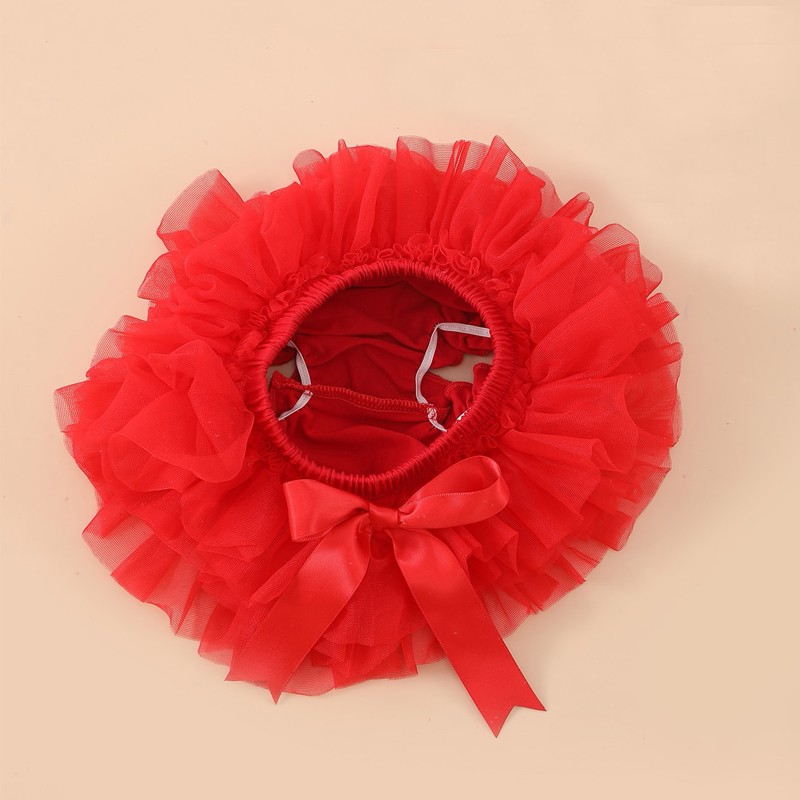 Christmas Bloomers Manufacturer - Red Tulle Ruffled
