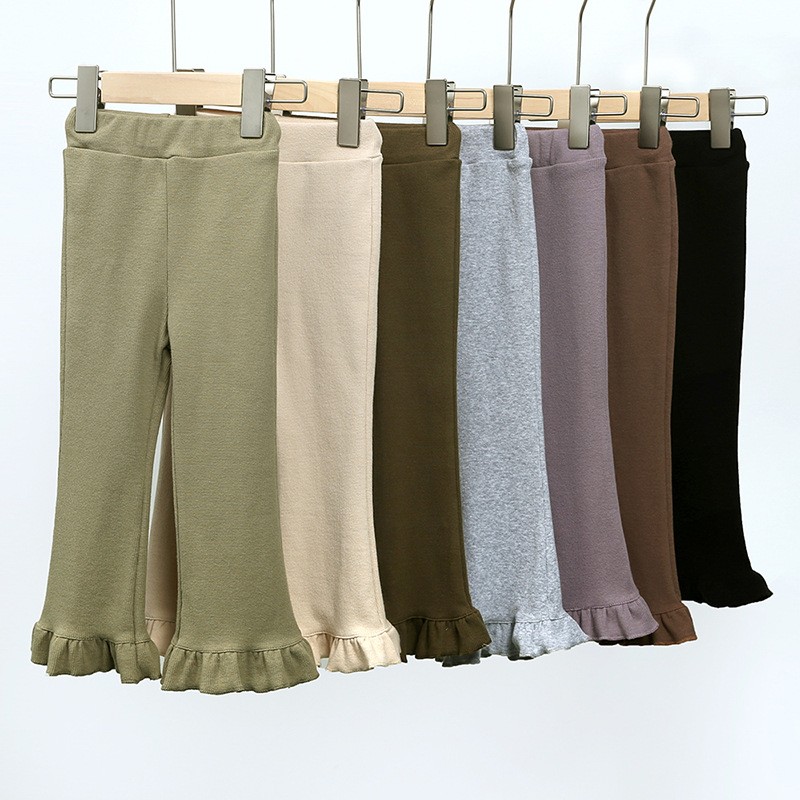 Ruffle Pants Manufacturer - Ribbed Knit Bell