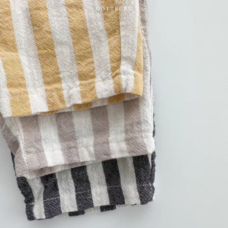 Stripe Pants Factory - Beach Drawstring Trousers