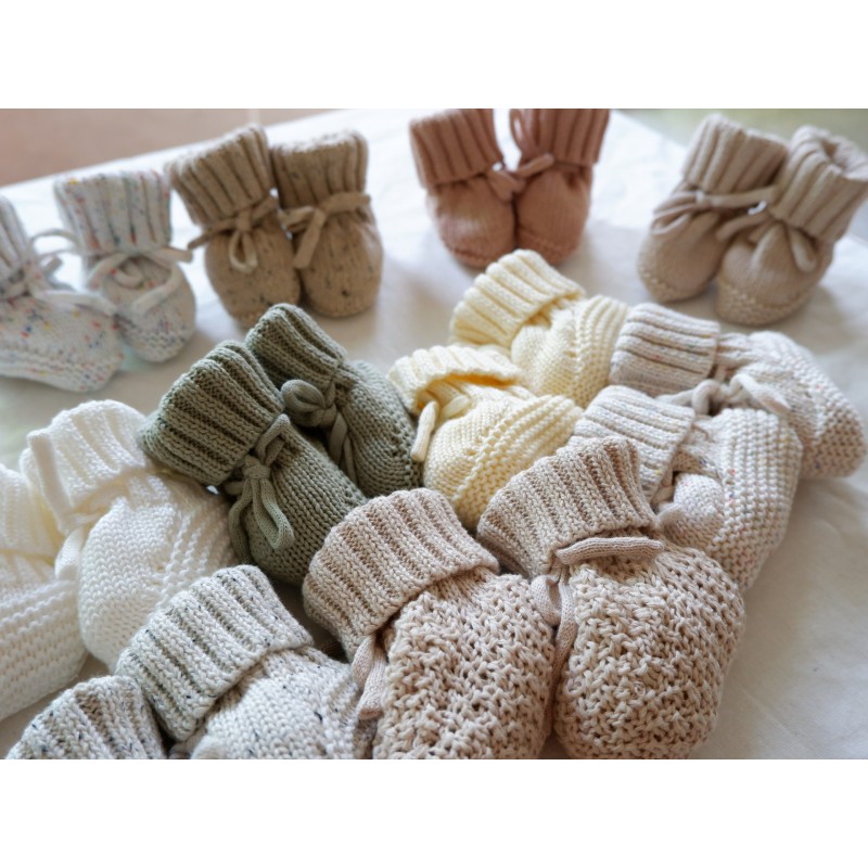 Crochet Booties Manufacturer - Knit Cotton Cuffed