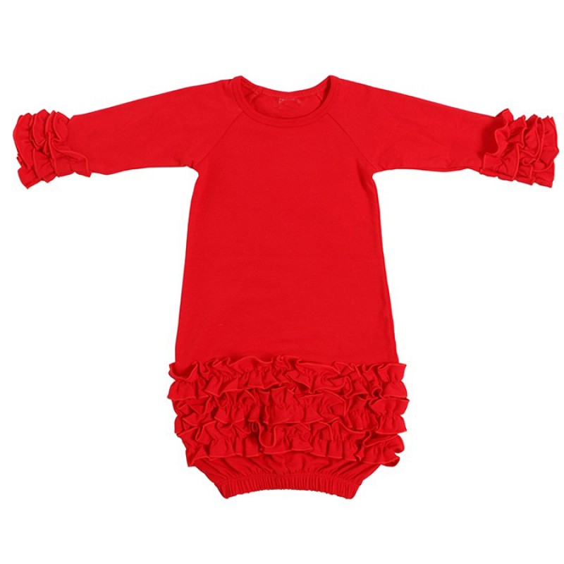 Baby Gown Manufacturer - Cotton Icing Ruffle