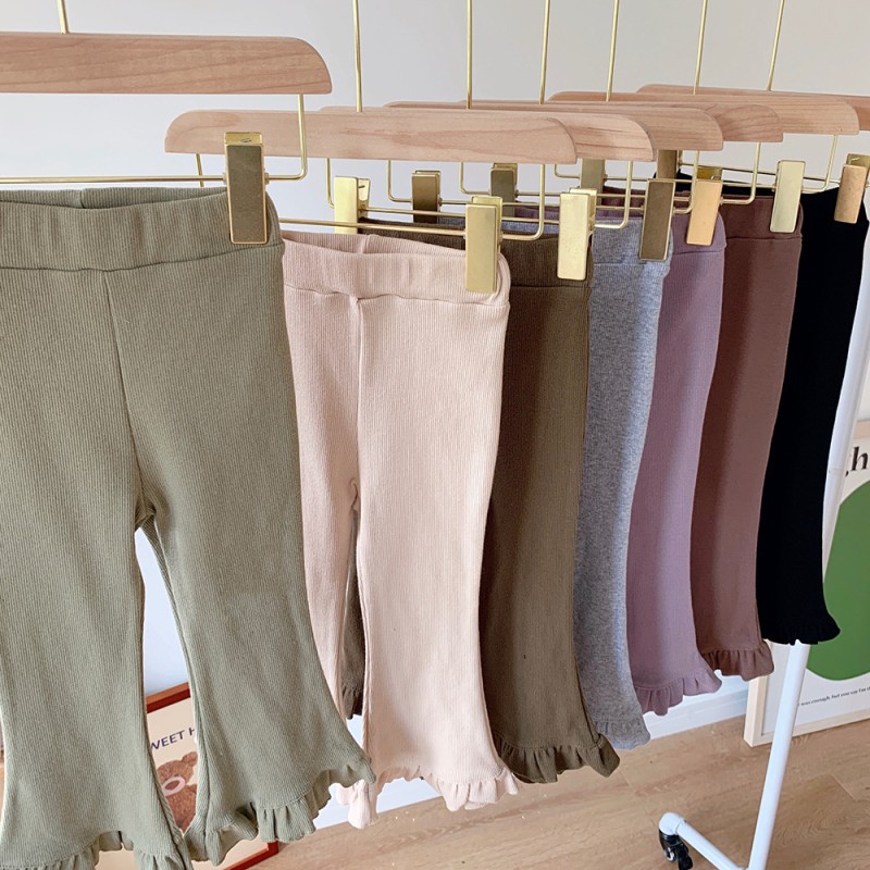 Ruffle Pants Manufacturer - Ribbed Knit Bell