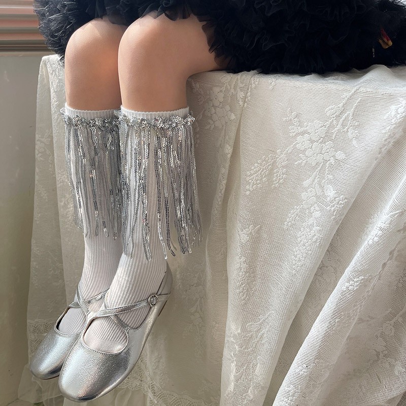 Sequin Socks Manufacturer - Tassels Bling Fringe